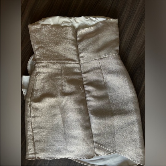 Caught in the Spotlight Champagne Lulu's Dress wedding bachelorette party bride - Picture 8 of 9